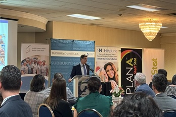 HSN President and CEO, David McNeil, was the keynote speaker at Greater Sudbury's Chamber of Commerce President's Series Luncheon on March 21.