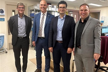 Sudbury MPP Jamie West Visits Health Sciences North