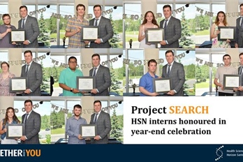 Project SEARCH at HSN celebrates third cohort graduation, recognizes outstanding departmental partners