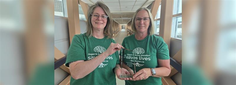 Health Sciences North staff member recognized as Provincial Organ Donation Champion