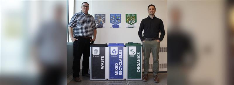 New 3-Stream Waste Stations at Health Sciences North