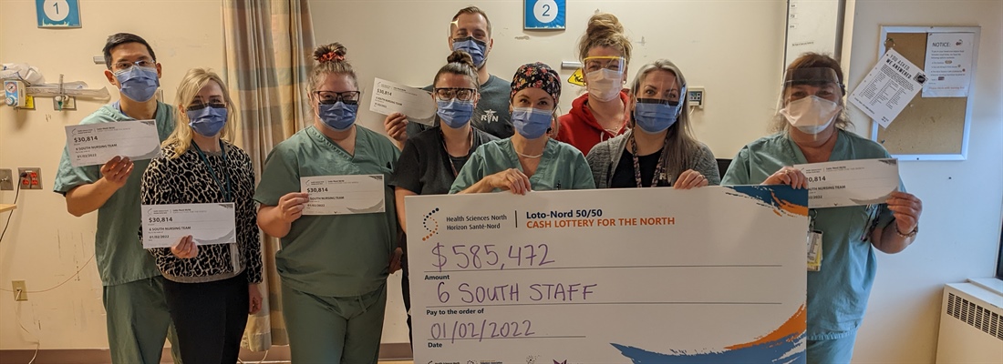 19 Staff on HSN’s COVID-19 Care Team  Win January’s 50/50 Jackpot of $585,472