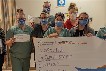 19 Staff on HSN’s COVID-19 Care Team  Win January’s 50/50 Jackpot of $585,472